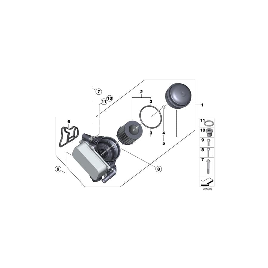 Genuine BMW 11537640000 E84 Feed Line (Inc. X1 20iX & X1 28iX) | ML Performance UK Car Parts