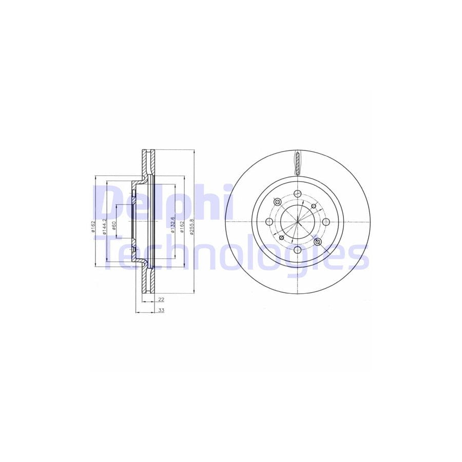 Delphi Bg4340 Brake Disc For Suzuki Swift Iv Hatchback (Fz, Nz)