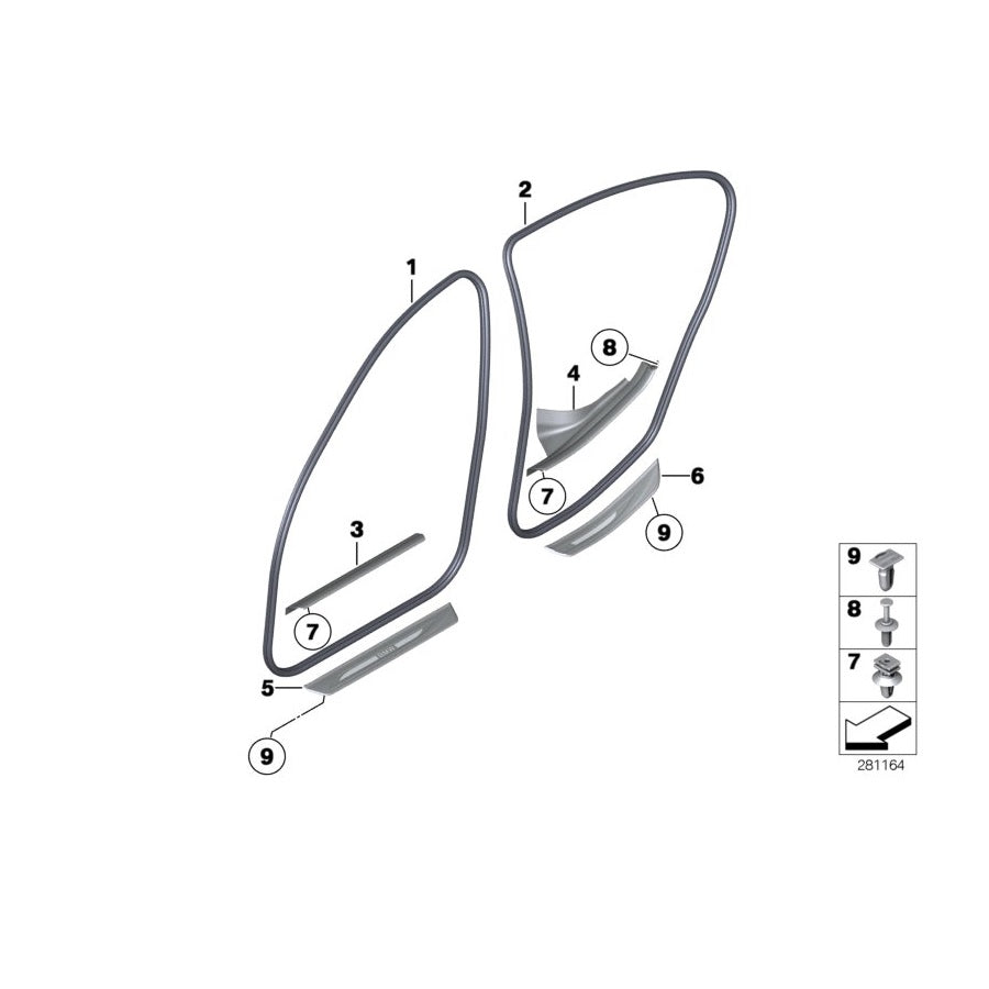 Genuine BMW 51477358056 F11 F10 Cover Plate, Entry Sill, Inner Front OYSTER (Inc. 550iX, 535dX & 530dX) | ML Performance US Car Parts