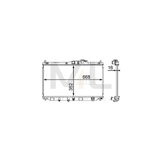 MAHLE ORIGINAL CR 199 000S Engine radiator Brazed cooling fins, Manual Transmission | ML Performance Car Parts