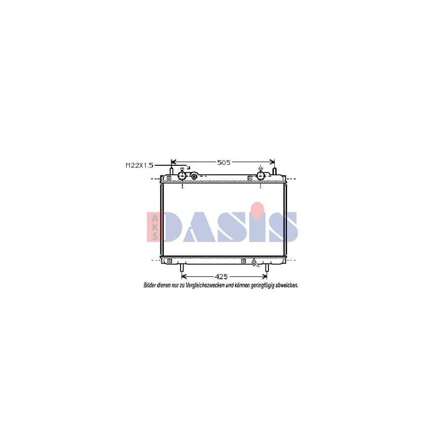 AKS Dasis 110023N Engine Radiator for Mazda 626