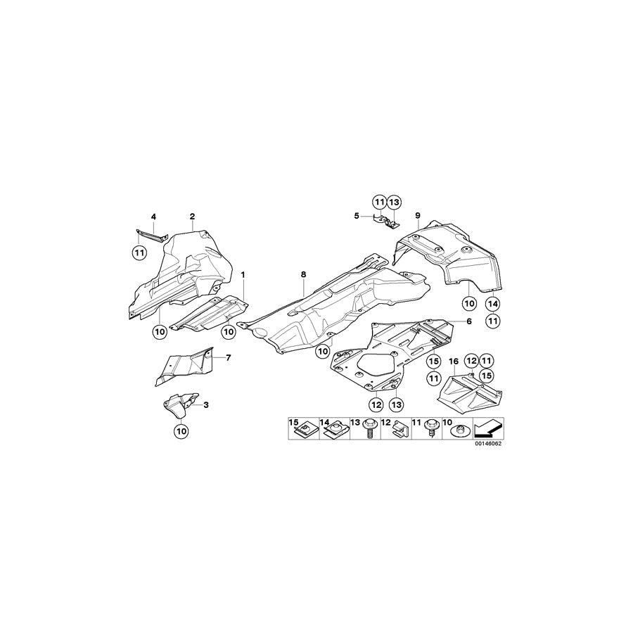Genuine BMW 51487895447 E85 E86 Tunnel Heat Insulator (Inc. Z4 M3.2) | ML Performance US