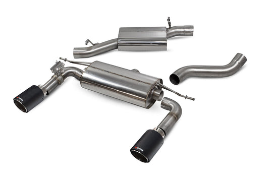 Scorpion SAU085CF Audi TT MK3 Resonated Cat-Back System With Electronic Valves | ML Performance US US