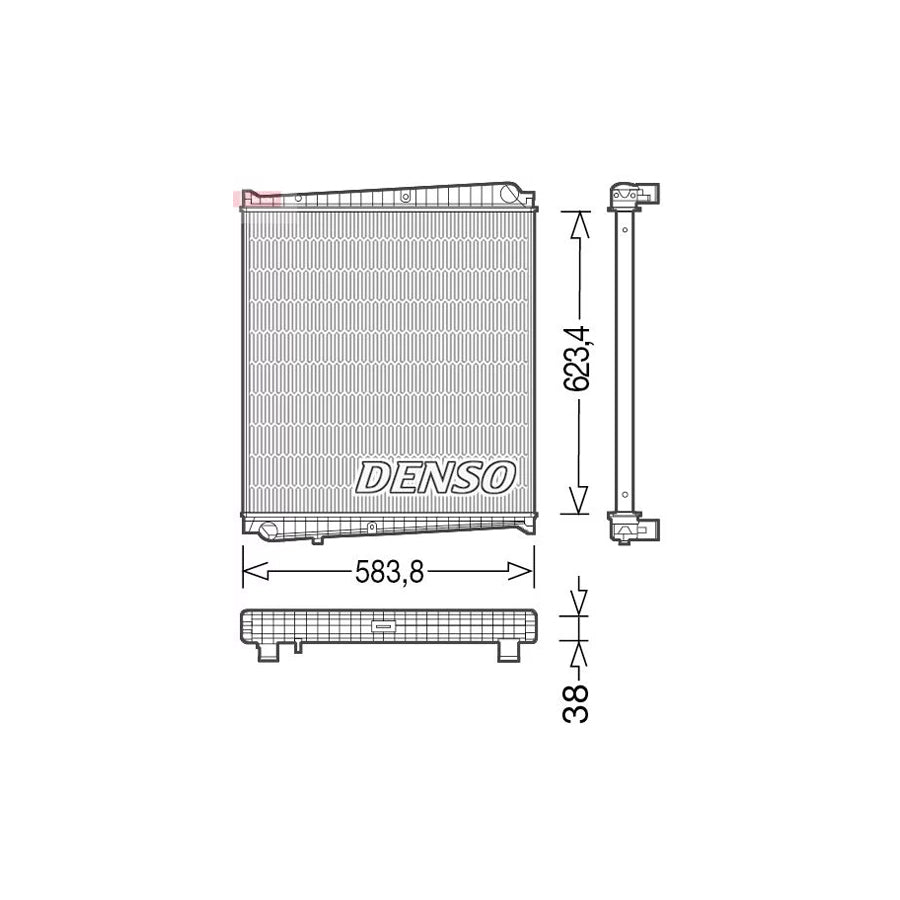 DENSO DRM23047 Engine Radiator for Renault Trucks Mascott