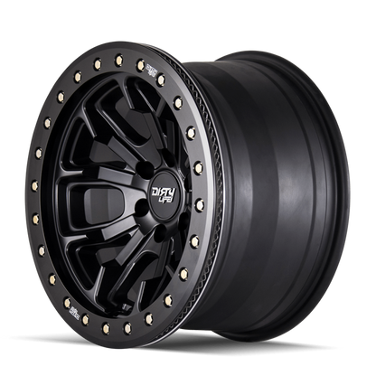 Dirty Life 9303 DT-1 17x9 / 5x127 BP / -38mm Offset / 78.1mm Hub Matte Black Wheel - Beadlock