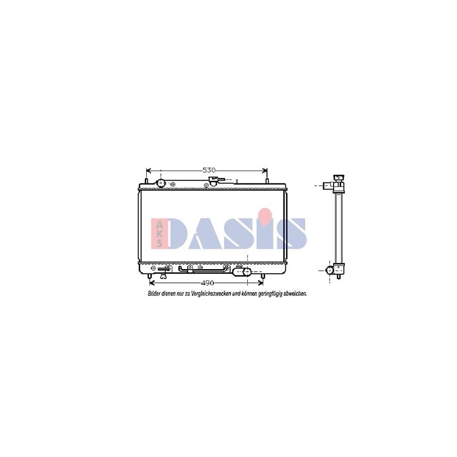 AKS Dasis 110026N Engine Radiator for Mazda 323F IV Hatchback (Bg)