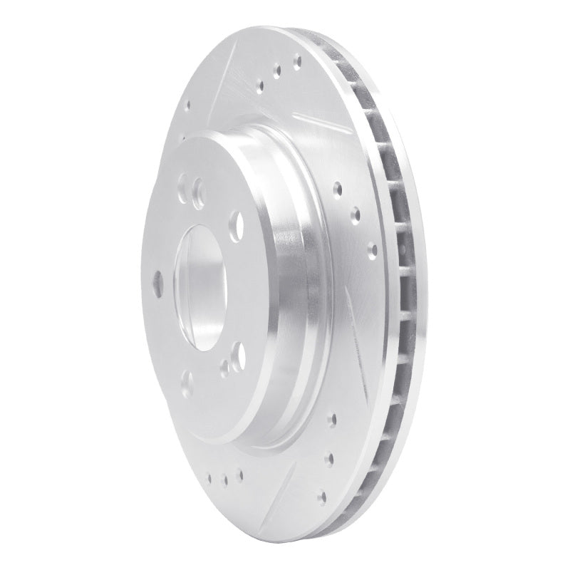 R1 Concepts R1 92-95 Mercedes-Benz E420 Rear Left Drilled & Slotted Silver Brake Rotor