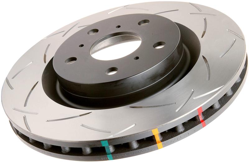 DBA 05-10 Mustang GT/ 11+ V6 Front Slotted 4000 Series Rotor