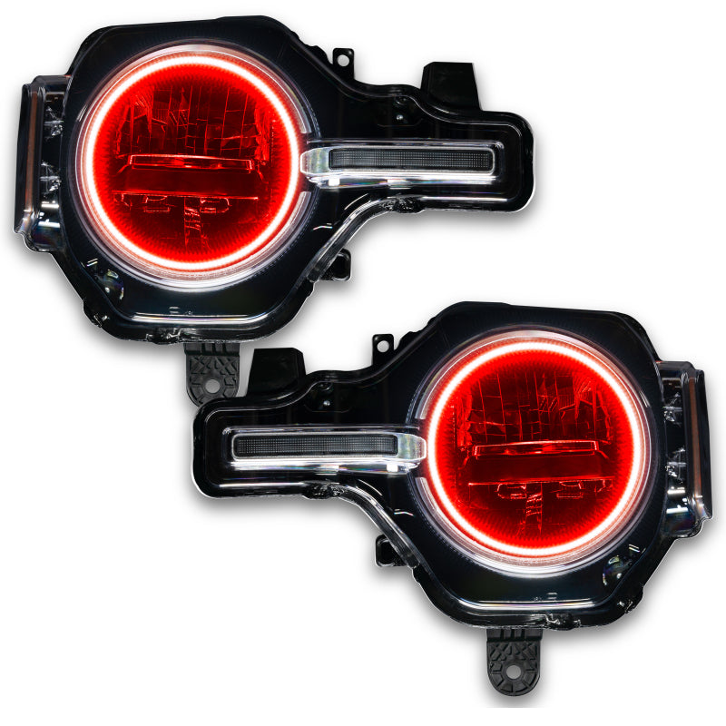 ORACLE Lighting Oracle 2021 Ford Bronco Base Headlight LED Halo Kit - ColorSHIFT - w/ BC1 Controller