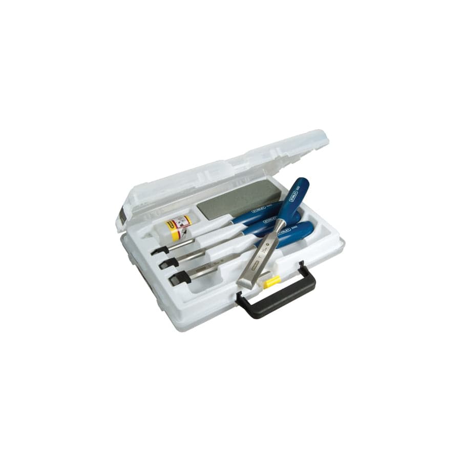STANLEY® STA016130 5002 Bevel Edge Chisel & Oilstone Set, 6 Piece