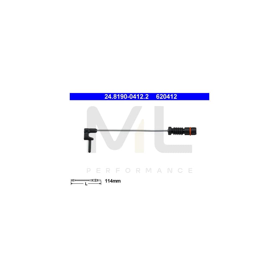 ATE 24.8190-0412.2 Brake pad wear sensor suitable for MERCEDES-BENZ ML-Class (W163)