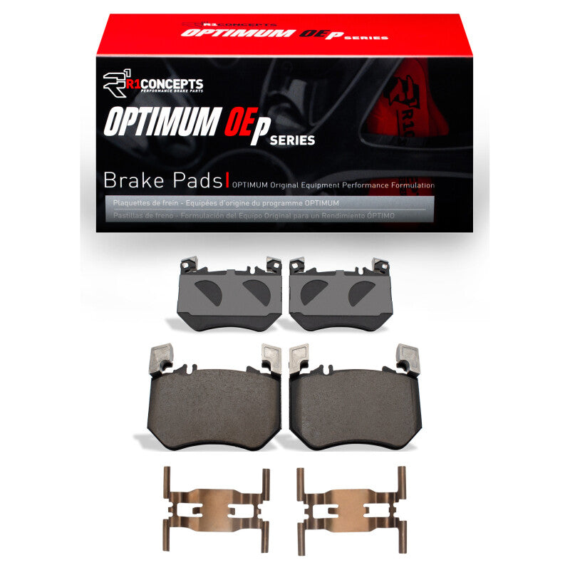 R1 Concepts R1 22-25 Mercedes-Benz E450 Front Optimum OE Pads & Hardware Kit