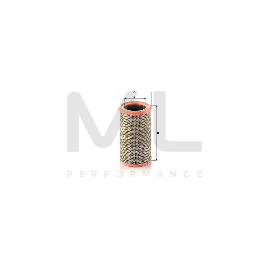 MANN-FILTER C 1380/3 Air Filter Filter Insert, for dusty conditions