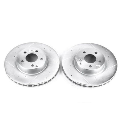 PowerStop Power Stop 2006 Mercedes-Benz E350 Front Evolution Drilled & Slotted Rotors - Pair