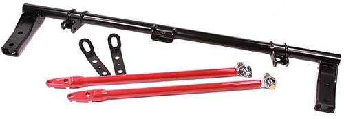 Innovative Mounts Innovative 90-93 Accord H/F-Series Black Steel Competition Traction Bar Kit (H/F-Series engine)