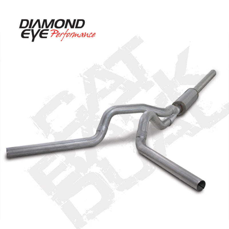 Diamond Eye Performance Diamond Eye KIT 4in Catback DUAL AL: 2004.5-2007.5 DODGE CUMMINS 600