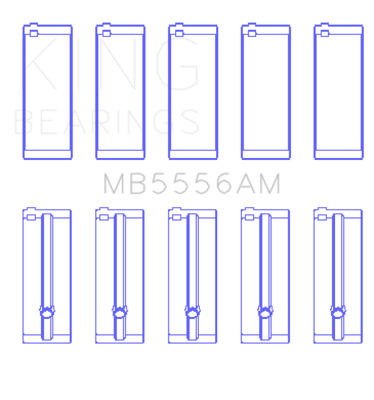 King Engine Bearings Suzuki G-13 (Size +0.75mm) Main Bearing Set