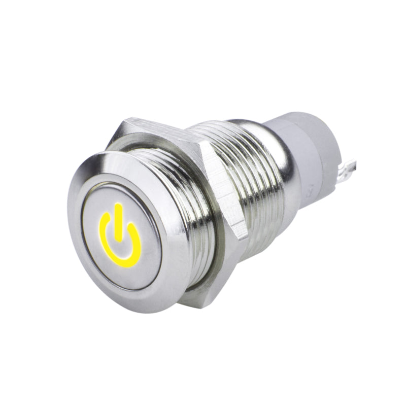 ORACLE Lighting Oracle Pre-Wired Power Symbol On/Off Flush Mount LED Switch - Yellow
