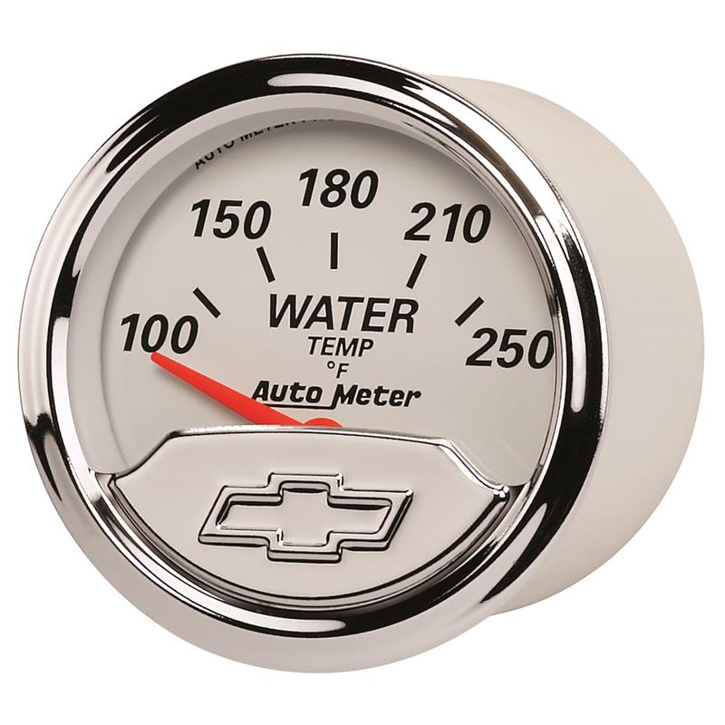 Autometer Chevy Vintage 2in 100-250 Deg F Short Sweep Electronic Water Temp Gauge