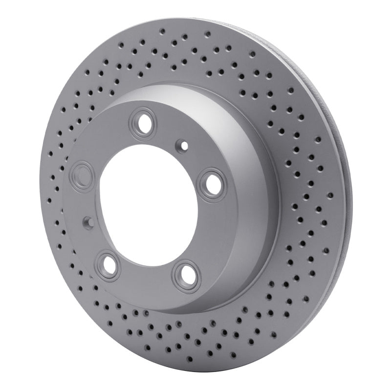 DFC 05-23 Porsche 718 Cayman Rear Drilled GeoSPEC Coated Rotor
