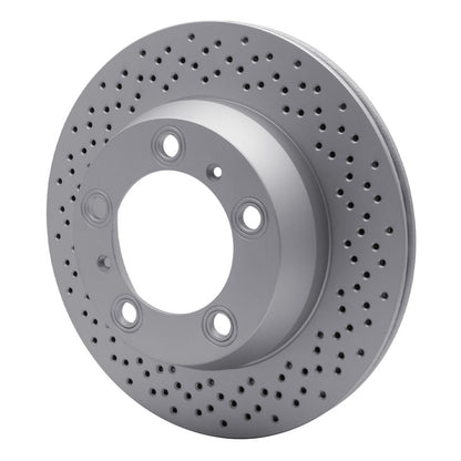 DFC 05-23 Porsche 718 Cayman Rear Drilled GeoSPEC Coated Rotor