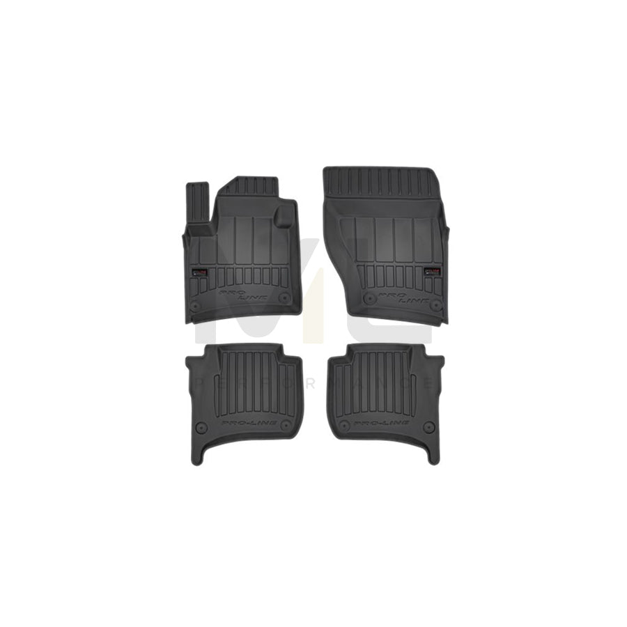 FROGUM Tailored 3D407671 Floor mat set Elastomer, Front and Rear, Quantity: 4, Black, (LHD)