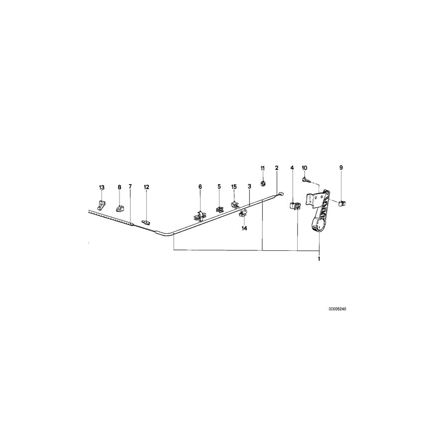 Genuine BMW 51231881741 E28 Case (Inc. 533i) | ML Performance US Car Parts