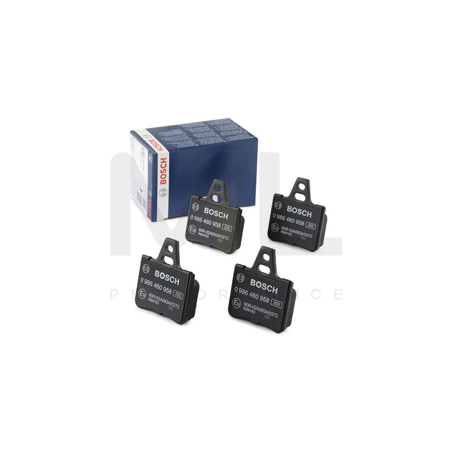 Bosch 0986460958 Brake Pad Set For Citroën Xantia With Anti-Squeak Plate BP527 | ML Performance Car Parts