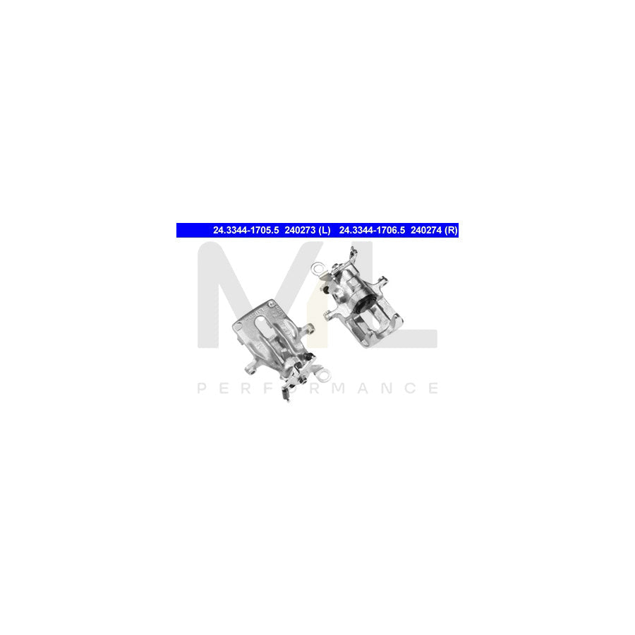 ATE 24.3344-1705.5 Brake Caliper for FORD FOCUS without holder
