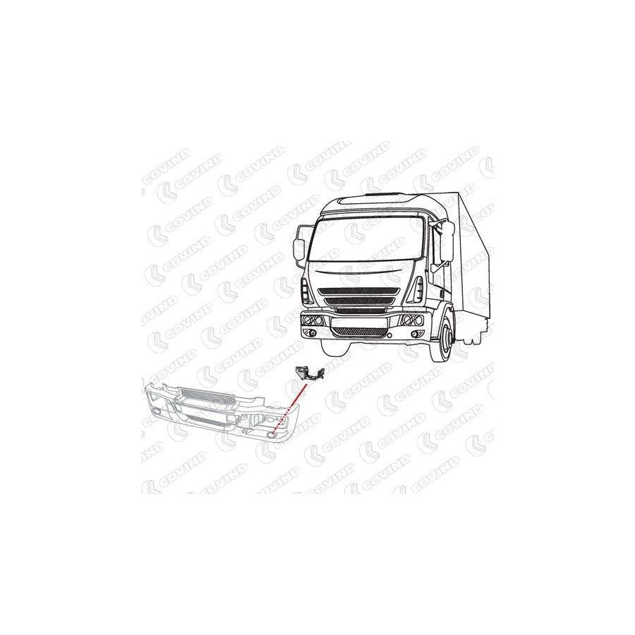 Covind 095/ 87 Holder, Fog Light