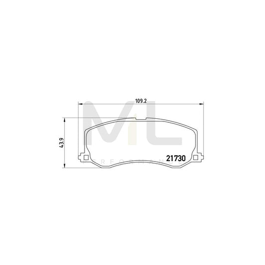 Brembo P 79 004 Brake Pad Set For Suzuki Swift Prepared For Wear Indicator | ML Performance Car Parts