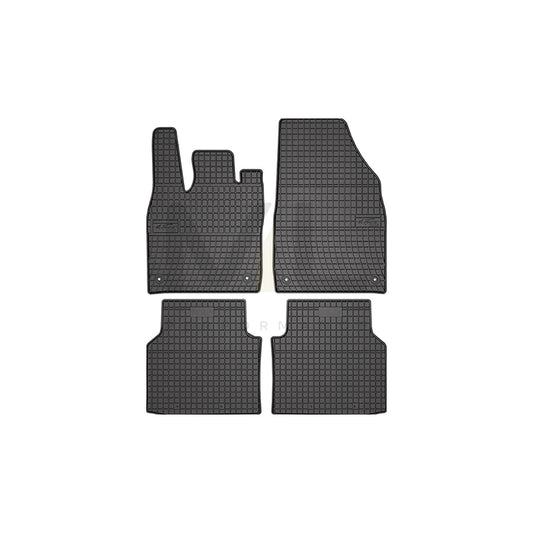 FROGUM Tailored, Basic 411760 Floor mat set for VW ID.4 (E21) Elastomer, Front and Rear, Quantity: 4, Black, (LHD)
