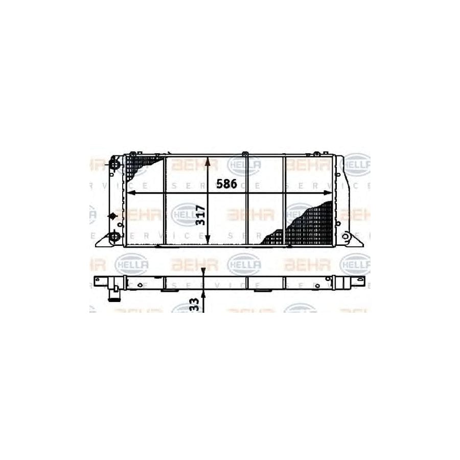 Hella 8MK 376 715-271 Engine Radiator