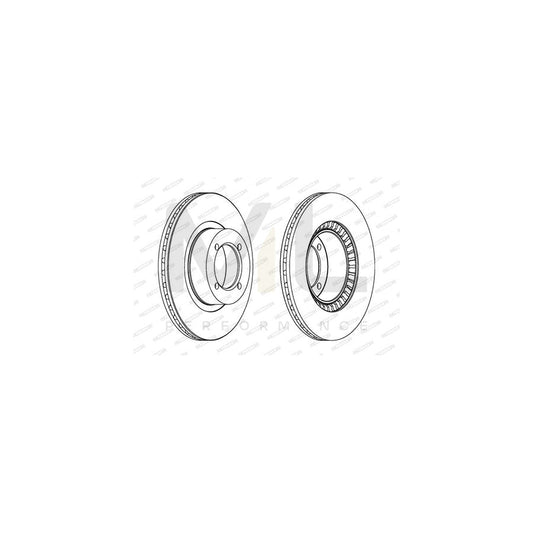 FERODO PREMIER DDF306 Brake Disc Vented, without bolts/screws | ML Performance Car Parts