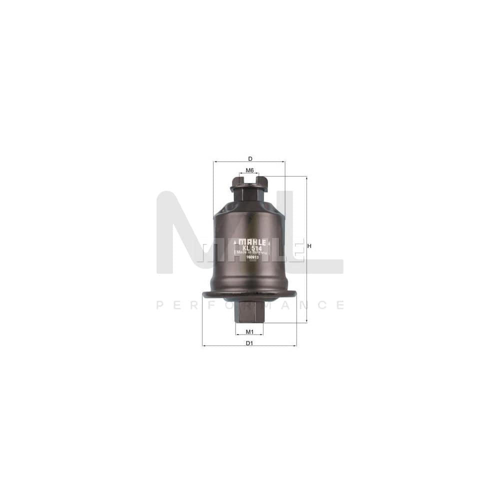 MAHLE ORIGINAL KL 514 Fuel filter In-Line Filter | ML Performance Car Parts