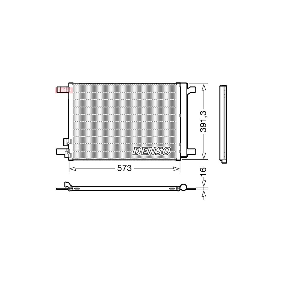 DENSO DCN32066 Air Conditioning Condenser