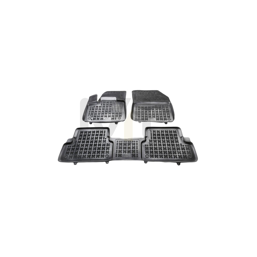 REZAW PLAST 201314 Floor mat set for PEUGEOT 3008 II Off-Road (M_) Elastomer, Front and Rear, Black