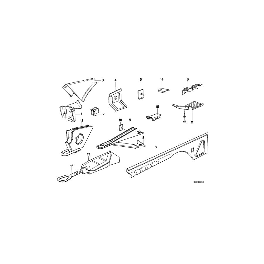 Genuine BMW 72151869849 E24 Plate (Inc. 635CSi & M635CSi) | ML Performance US Car Parts