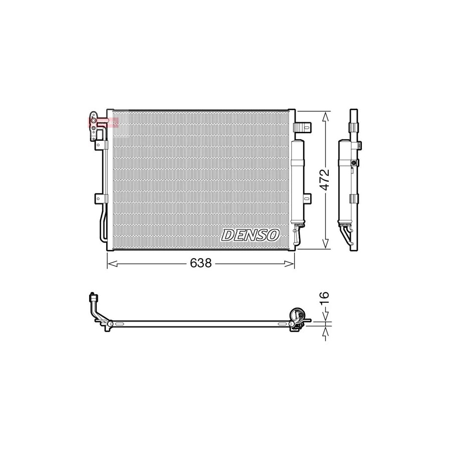DENSO DCN14003 Air Conditioning Condenser