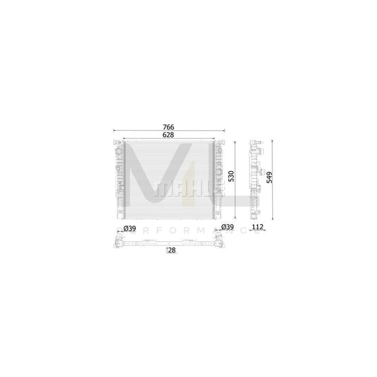 MAHLE ORIGINAL CR 2630 000P Engine radiator Brazed cooling fins, Aluminium | ML Performance Car Parts
