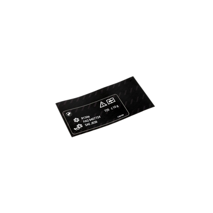Genuine BMW 71239384629 F12 F06 F10 Label, Coolant 725+/-10G (Inc. M5) | ML Performance UK Car Parts