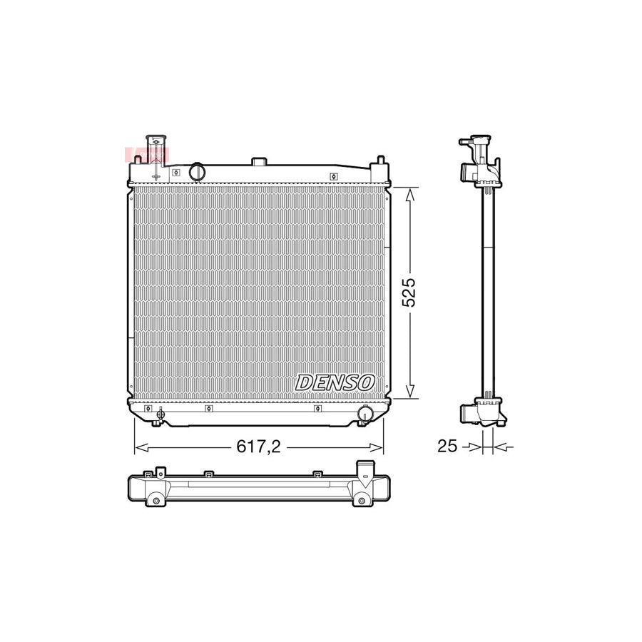 DENSO DRM50141 Engine Radiator for Toyota Hiace
