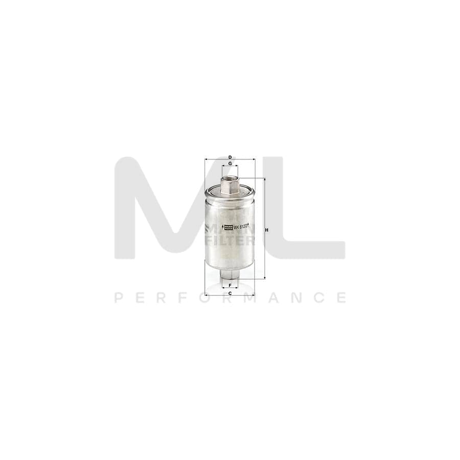 MANN-FILTER WK 612/2 Fuel filter In-Line Filter