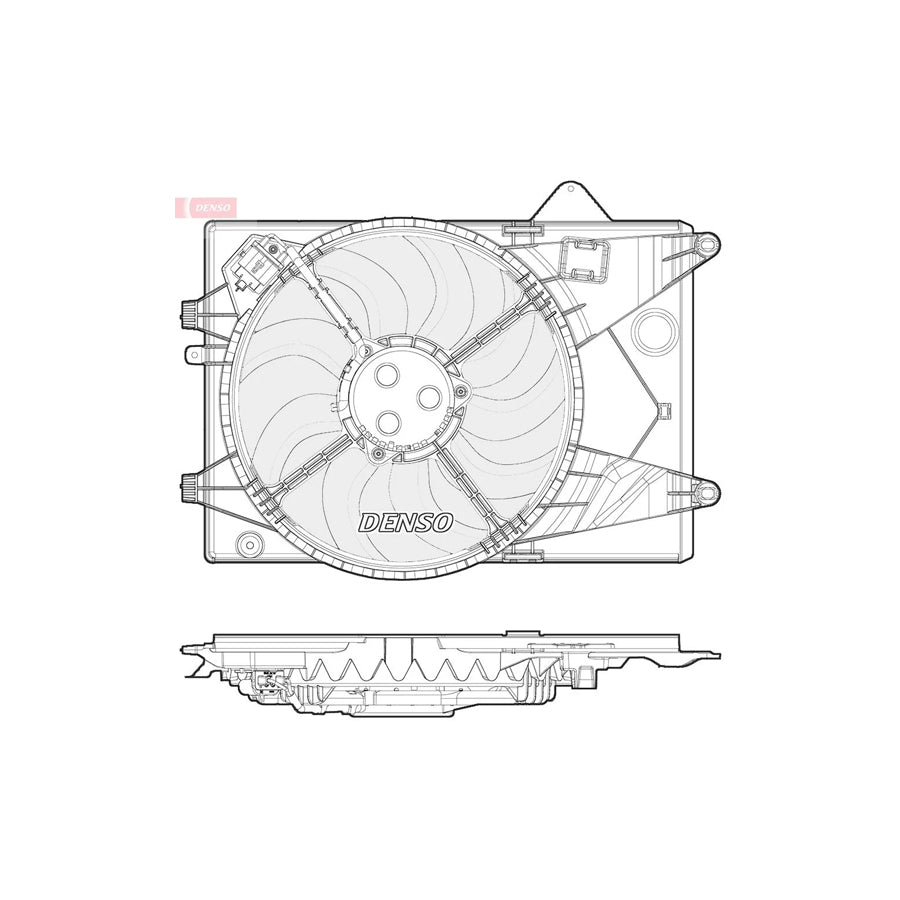 DENSO DER15003 Fan, Radiator for Chevrolet Aveo