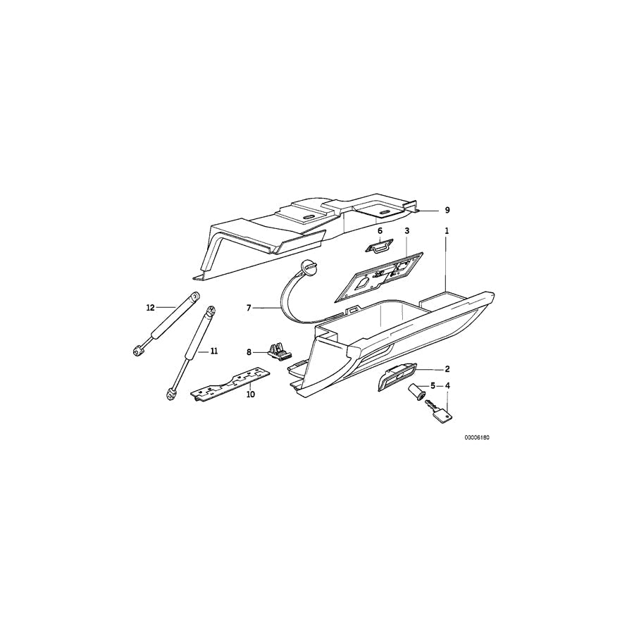 Genuine BMW 51451908445 E32 Cover (Inc. 740iL) | ML Performance US Car Parts