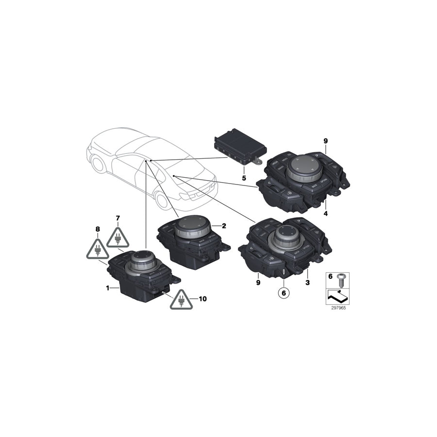 Genuine BMW 61136931922 F01 F03 F07 Socket Housing 10 POL./B (Inc. 550iX 4.0, 535i & Hybrid 7L) | ML Performance US Car Parts