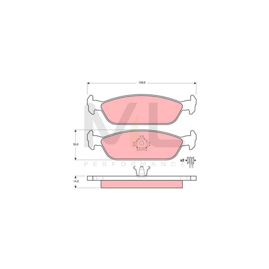 TRW Gdb3112 Brake Pad Set For Daihatsu Charade Iii Hatchback (G100, G101, G102) Not Prepared For Wear Indicator | ML Performance Car Parts