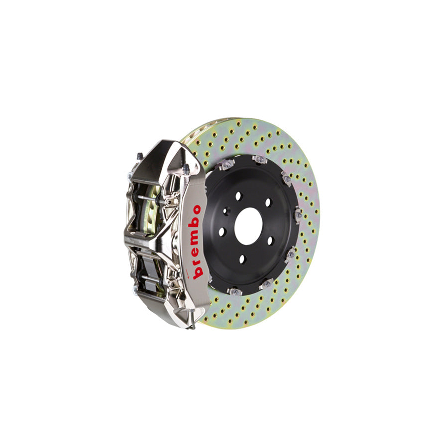 Brembo 1N1.9066AR Tesla Model Front GT-R 6-Pistons Drilled 2-piece Big Brake Kit 380x34mm | ML Performance US Car Parts