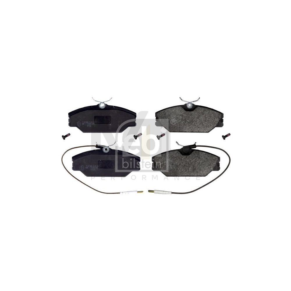 Febi Bilstein 16381 Brake Pad Set Front Axle, Incl. Wear Warning Contact, With Bolts/Screws