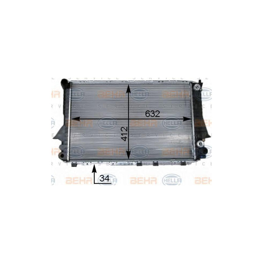 Hella 8MK 376 715-264 Engine Radiator